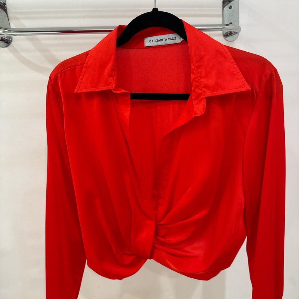 Margarita Calle Red Blouse